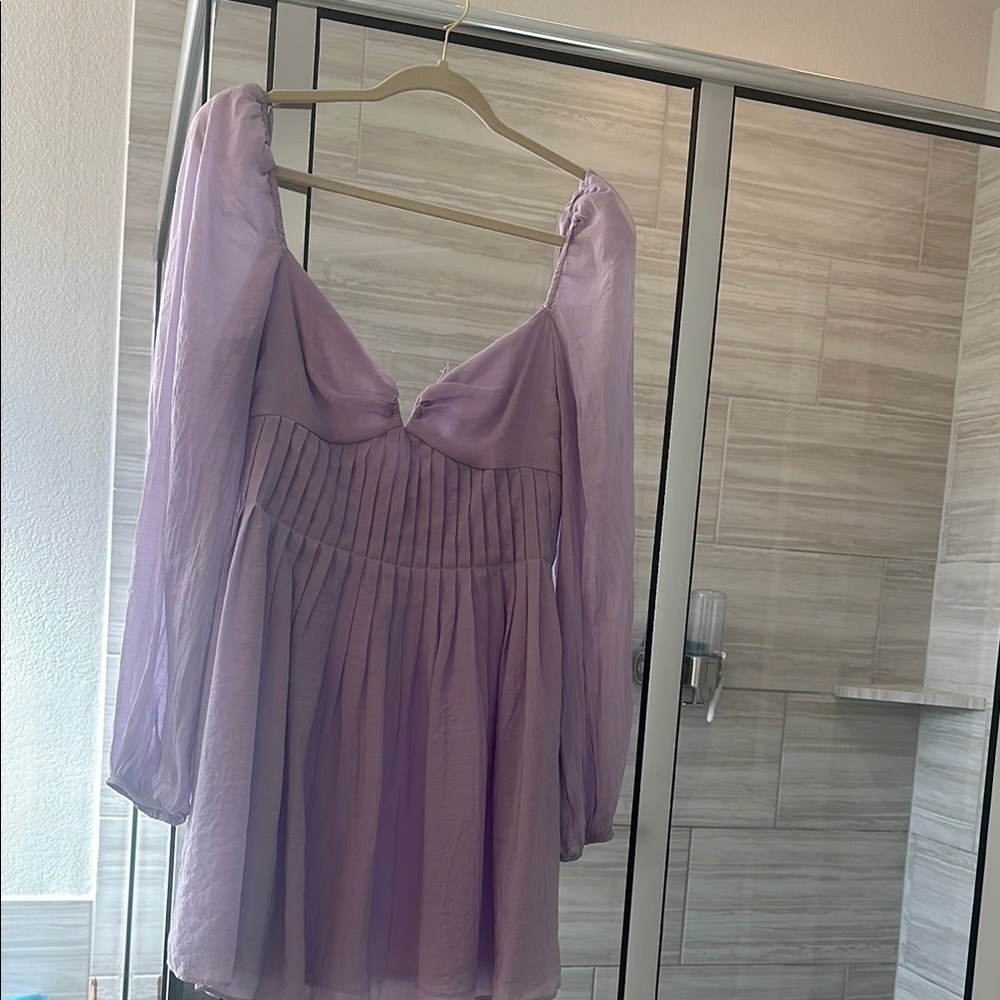 Lavender Long Sleeve Dress